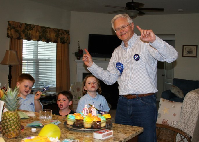 Singing Happy Birthday to P-Paw